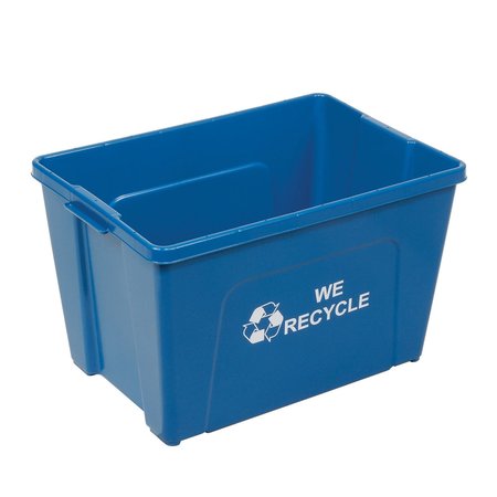 GLOBAL INDUSTRIAL Rectangle Blue, Plastic 240772
